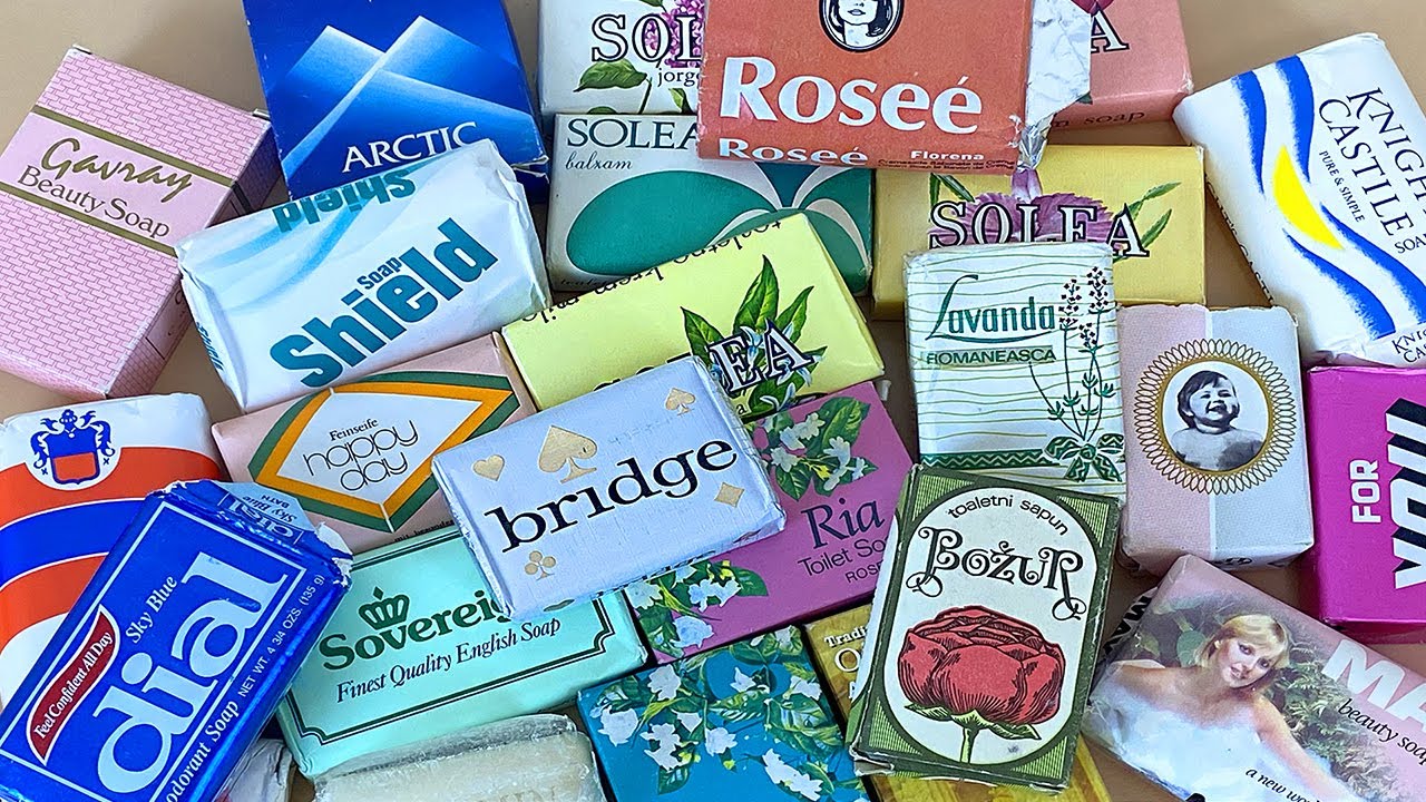 ASMR Unpacking Retro Soaps #1 Распаковка мыла 70-80гг. 