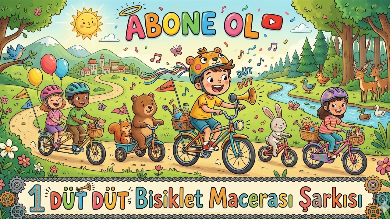 Düt Düt Bisiklet 🚲 | BipBop Çocuk | Eğlenceli Çocuk Şarkıları ve Dans