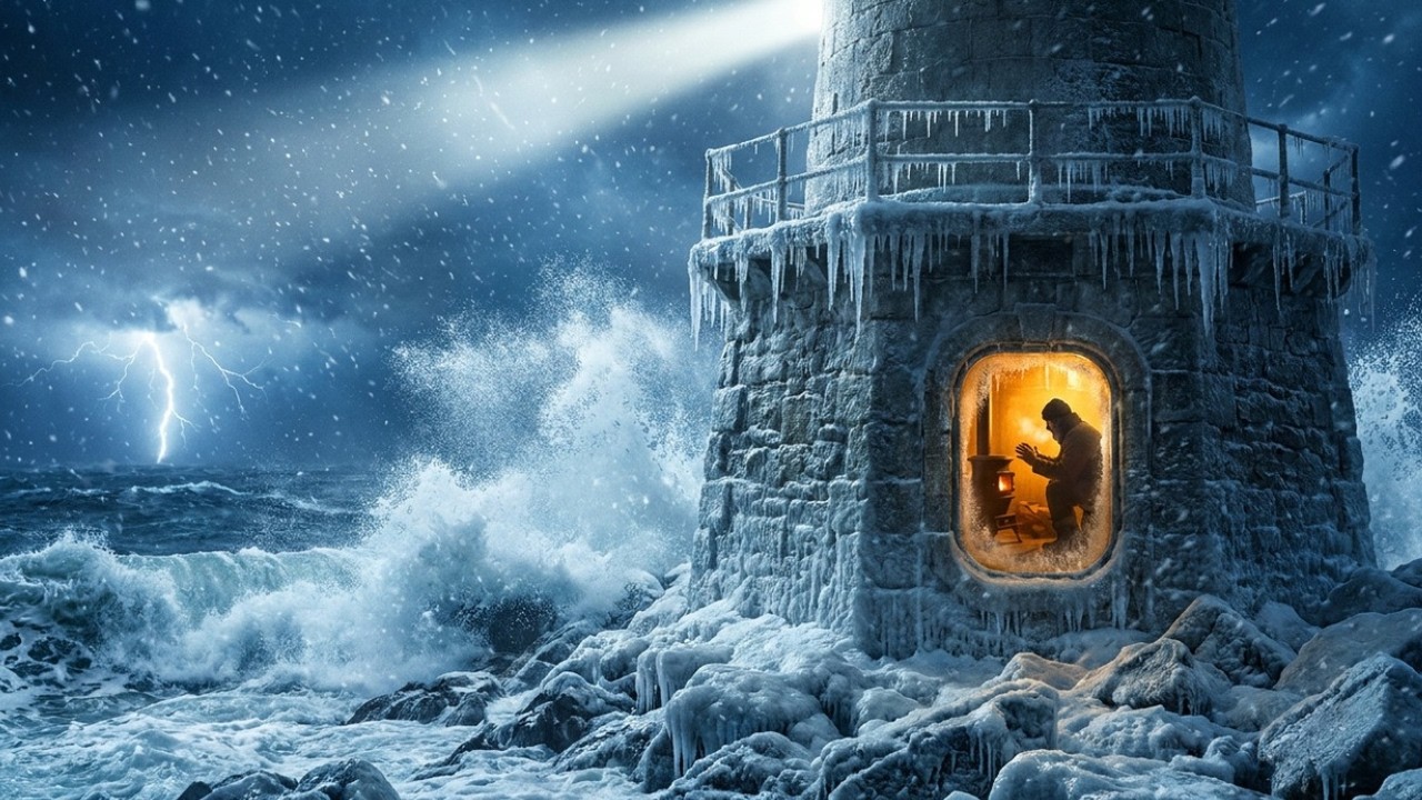 How Lighthouse Keepers Survived Freezing Winter Storms on the Rocky Coast