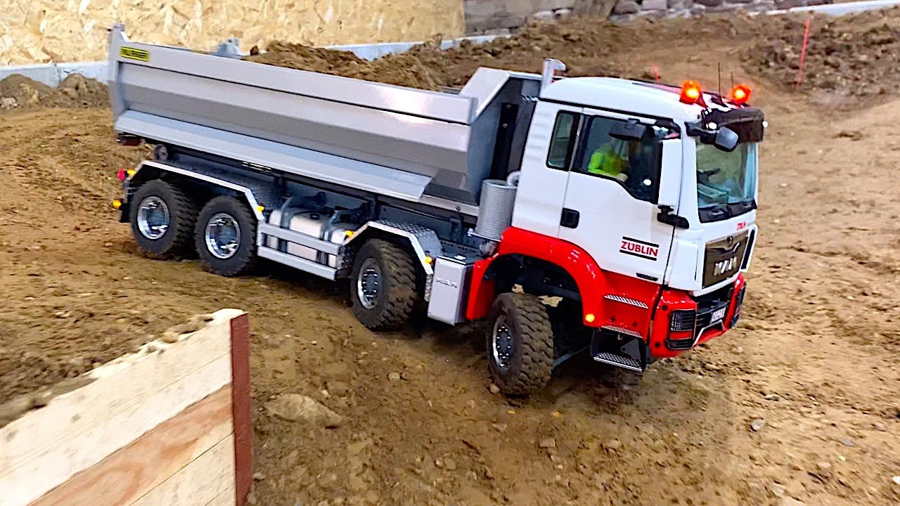 AMAZING RC TRUCK ACTION I KOMATSU RC EXCAVATOR I MAN RC TRUCK