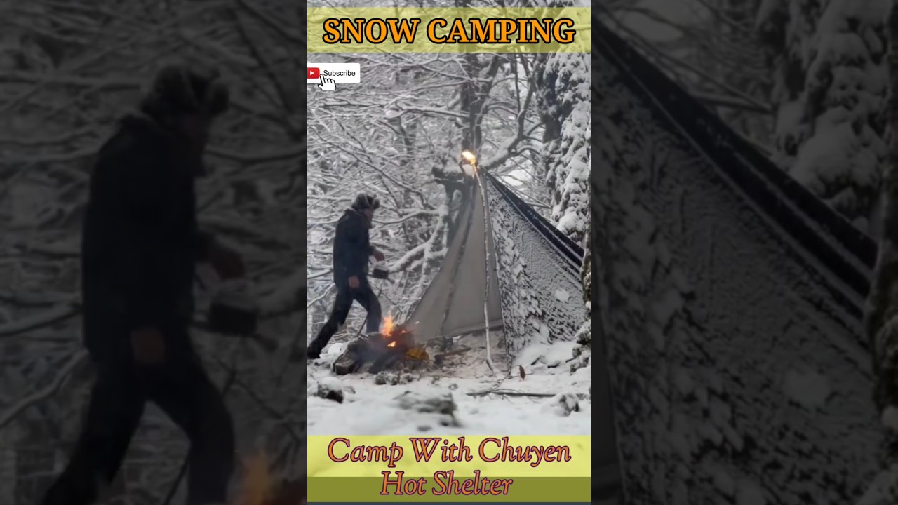 camping in heavy Snowfall #wintercamping #snowcamp #mountains #adventure #camping