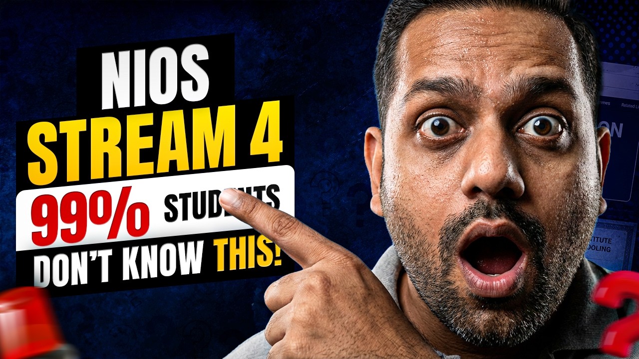 NIOS Stream 4 Admission 2026 Class 12 NIOS On Demand Exam 15 Questions Answered Don't Miss