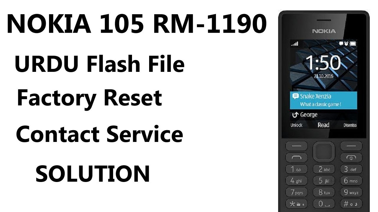 nokia 105 rm-1190 Factory Reset with InfinityBox BEST \ rm-1190 Flash file \ rm-1190 urdu file