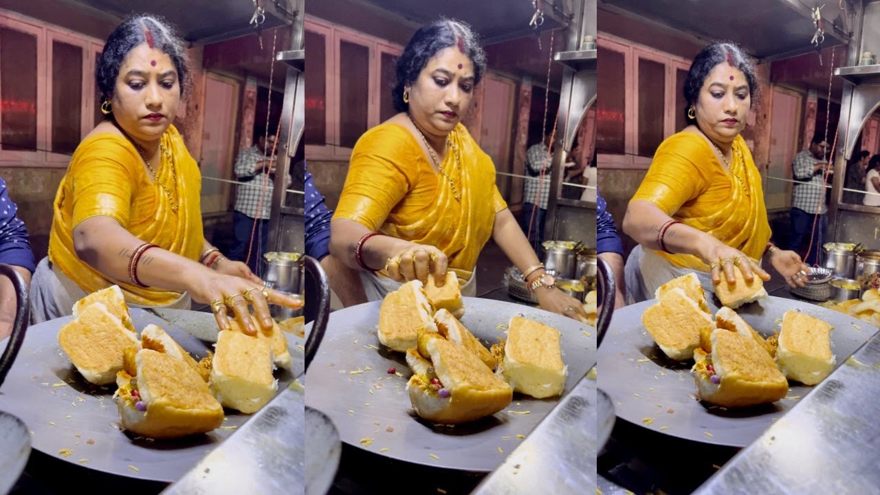 Bindaas Chachi Ji Serving BEST Dabeli in Hyderabad | Street Food India