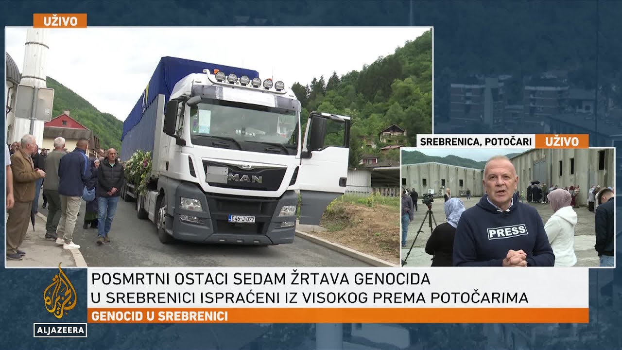 Kamion s posmrtnim ostacima sedam žrtava genocida stigao u Srebrenicu