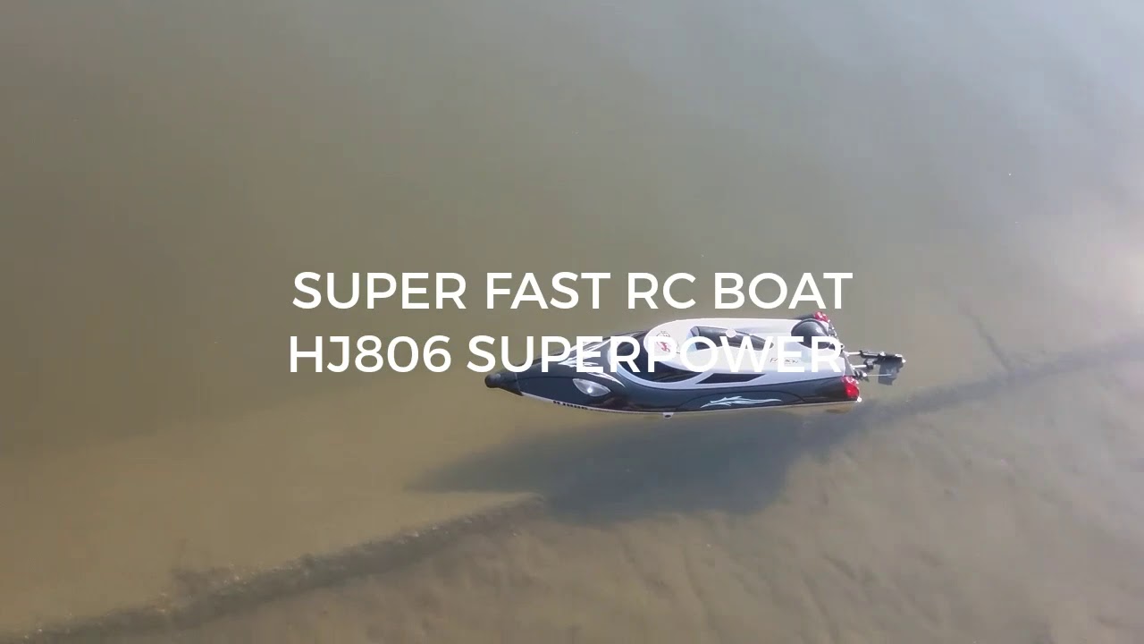 FAST RC Boat 'HJ806' Anti tip - Led Lights - 150 Meter Range - 10 minutes Sailing time