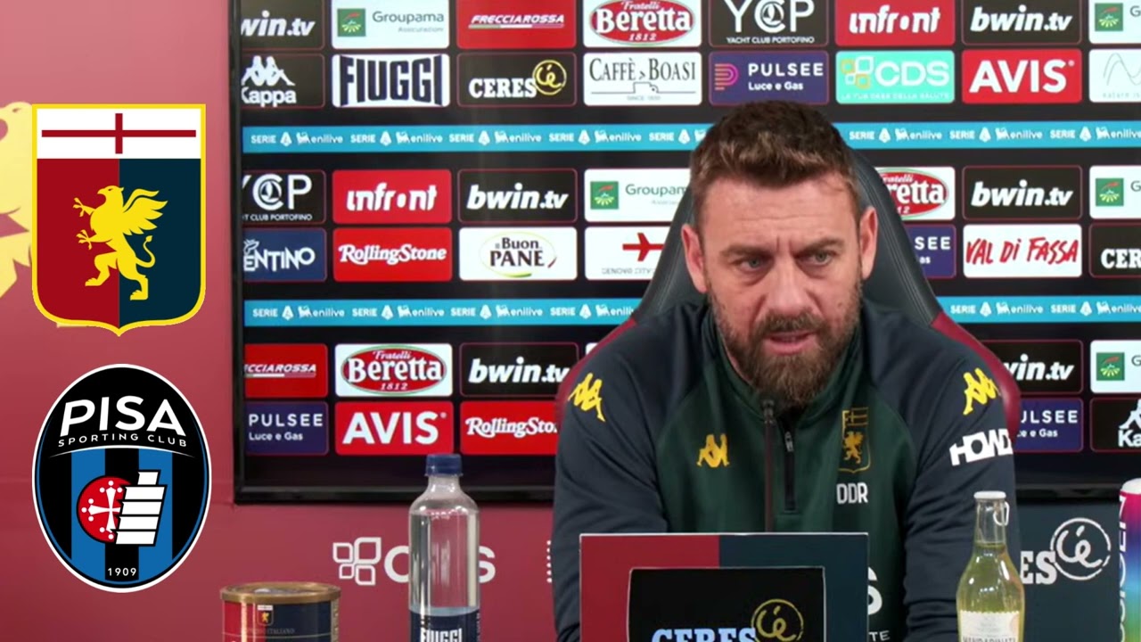 GUARDA COSA HA DETTO DE ROSSI DOPO IL GENOA-PISA! GENOA NEWS