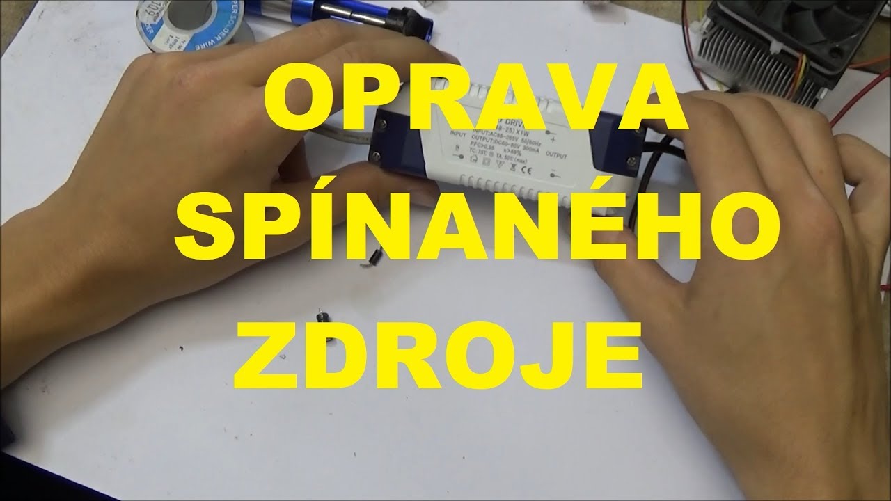 Oprava zdroje proudu pro LED panel (II.)