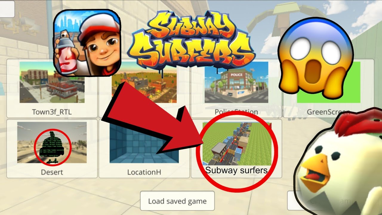 Subway surfers but in chicken gun😅