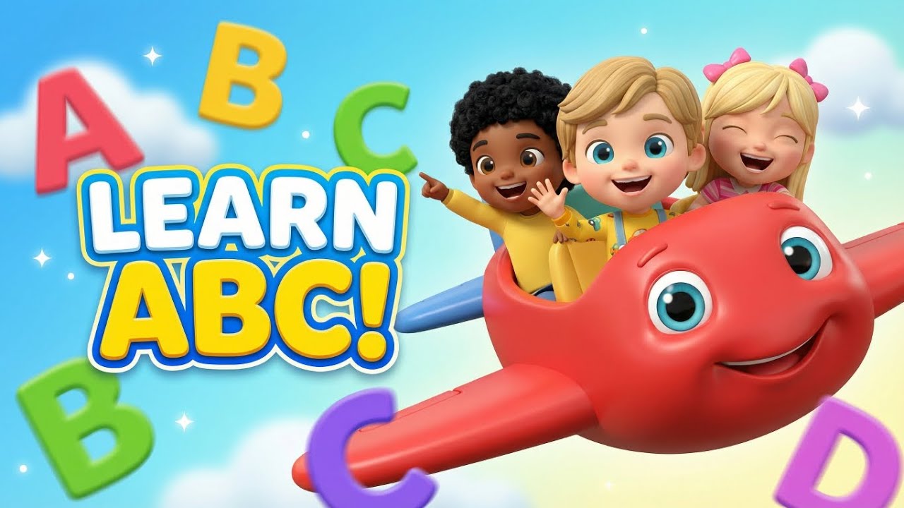 “All around, all around,Letters are dancing all around!” | ABC learning video for toddlers 