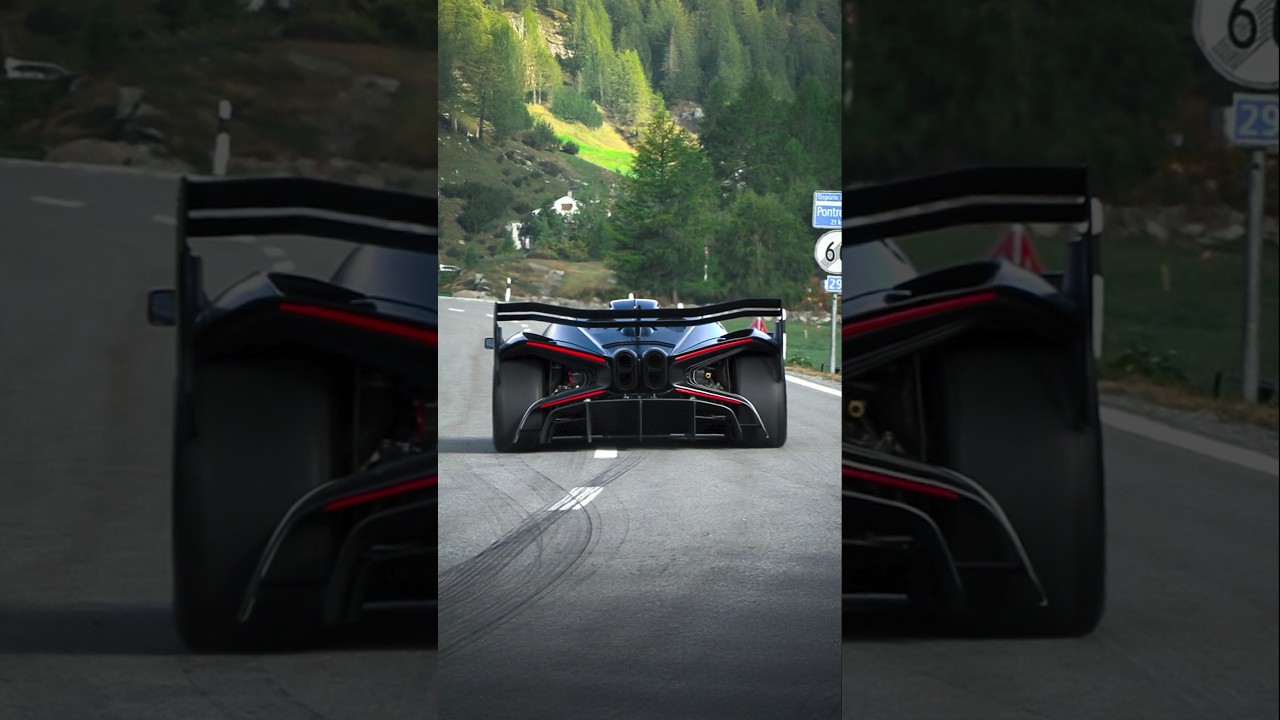 Bugatti Bolide accelerations on a public hillclimb road! 👾 #Bugatti #Bolide #BugattiBolide