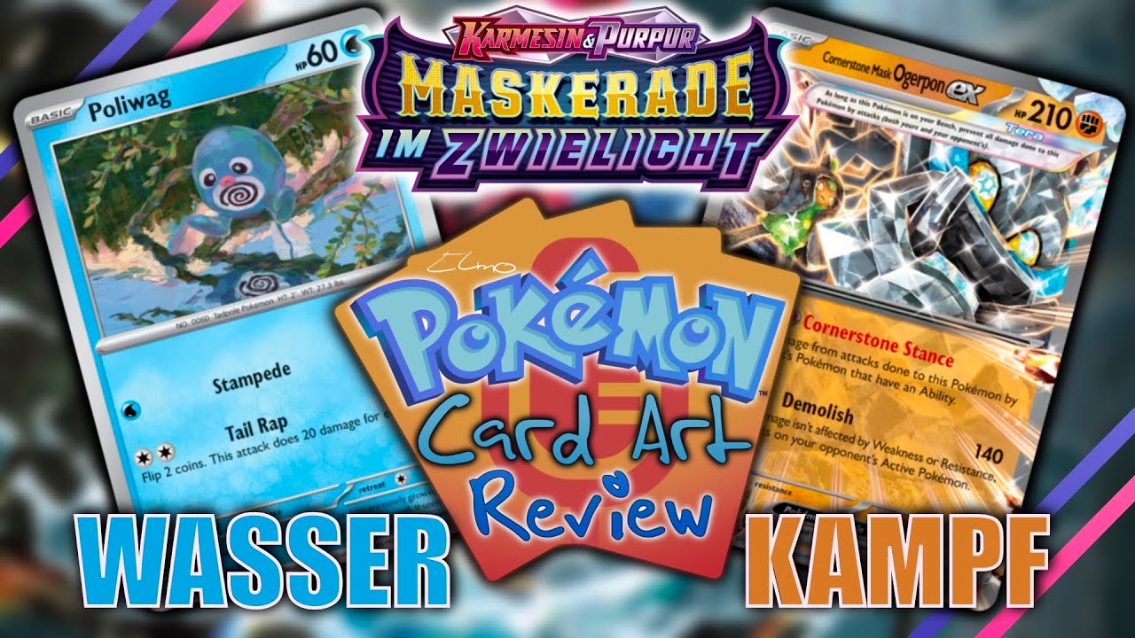 Pokémon Card Art Review | Maskerade im Zwielicht TEIL 2 (Wasser-Kampf)
