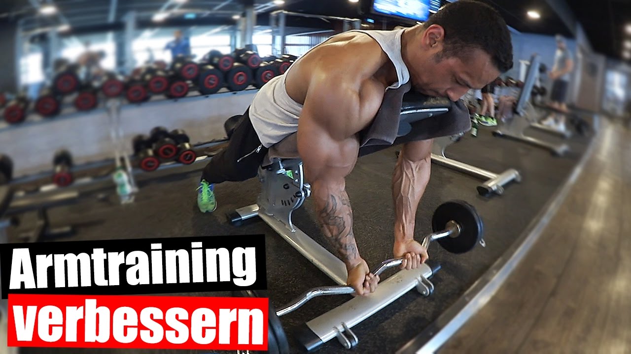 Bizeps und Trizeps Training mit deutschen Meister Mens Physique