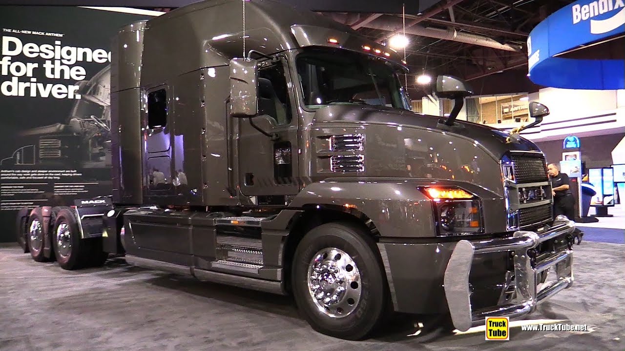 2018 Mack Anthem 70inch Sleeper with Mack MP8 505hp Engine - Walkaround - 2017 NACV Show Atlanta