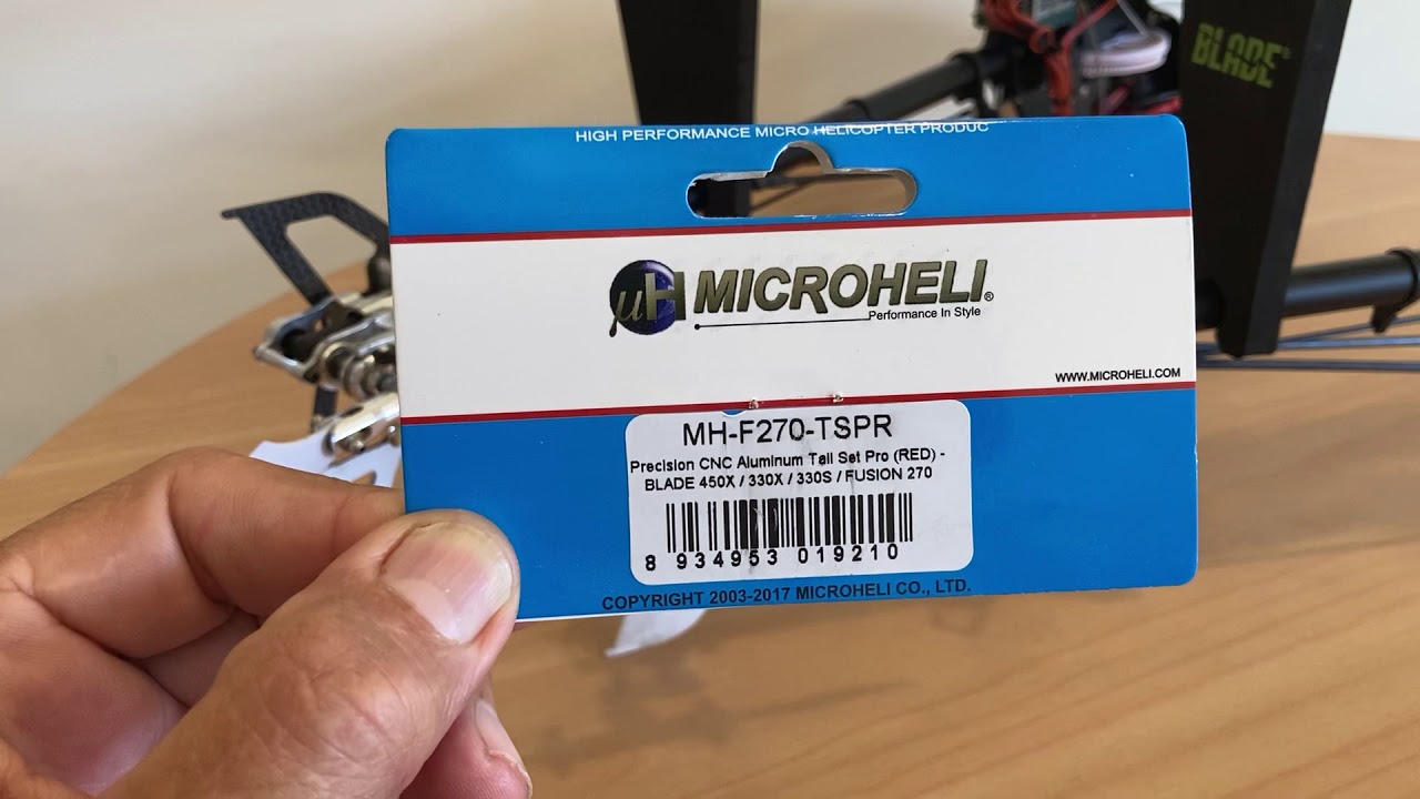 Microheli PRO tail unit for blade 450-330-270