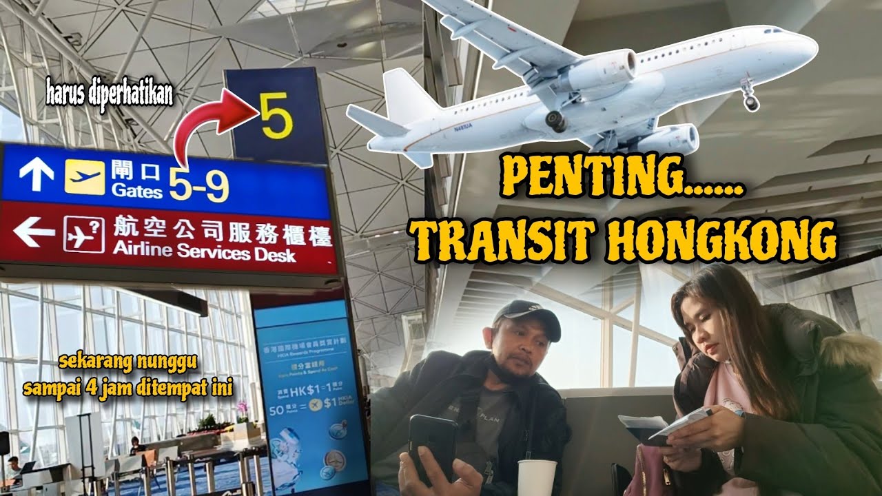 TRANSIT IN HONGKONG⁉️Sekarang Nunggu Sampai 4 Jam Di Tempat Ini
