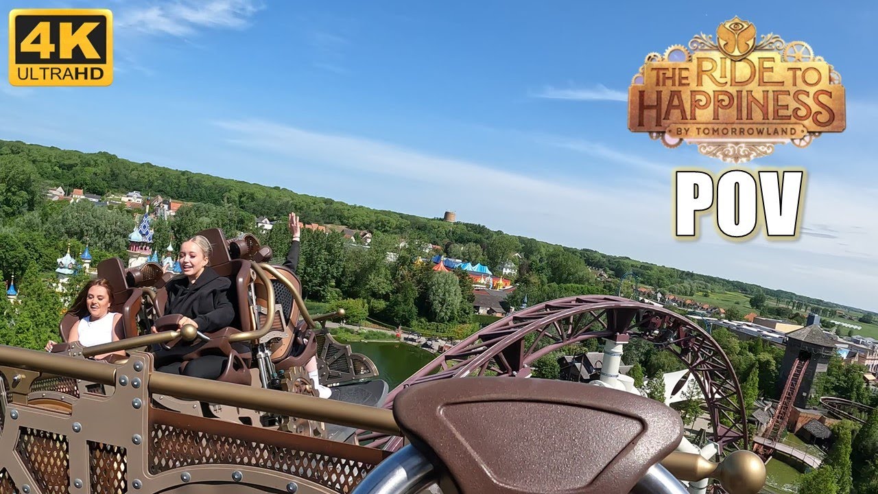 Ride to Happiness POV (Car 3, 4K 60FPS, 2024), Plopsaland de Panne Mack Spinner | Non-Copyright