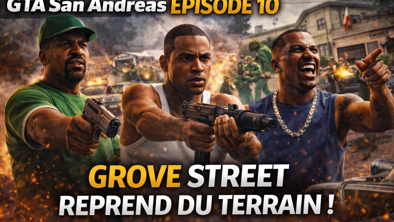 GTA San Andreas Épisode 10 – Groove Street reprend du terrain ! Missions OG Loc & Sweet