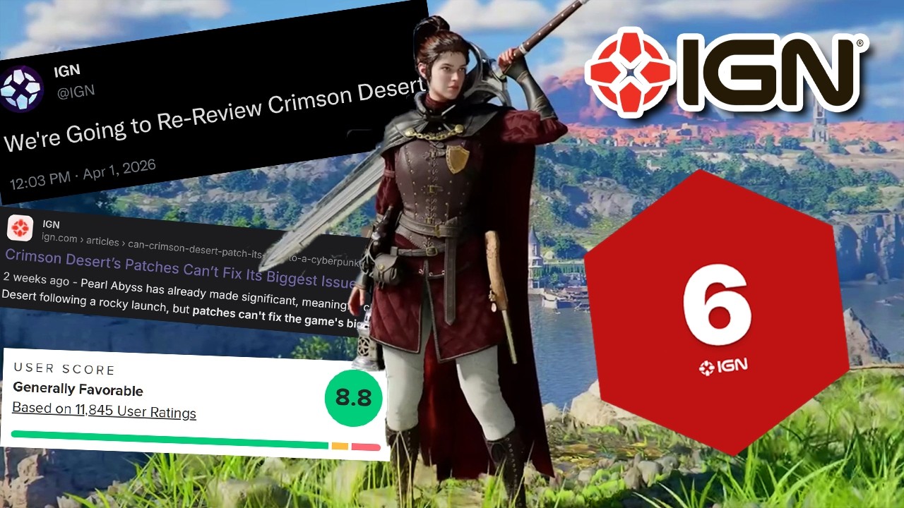 IGN дал совершенно неверную оценку игре Crimson Desert (и теперь только усугубляет ситуацию!).