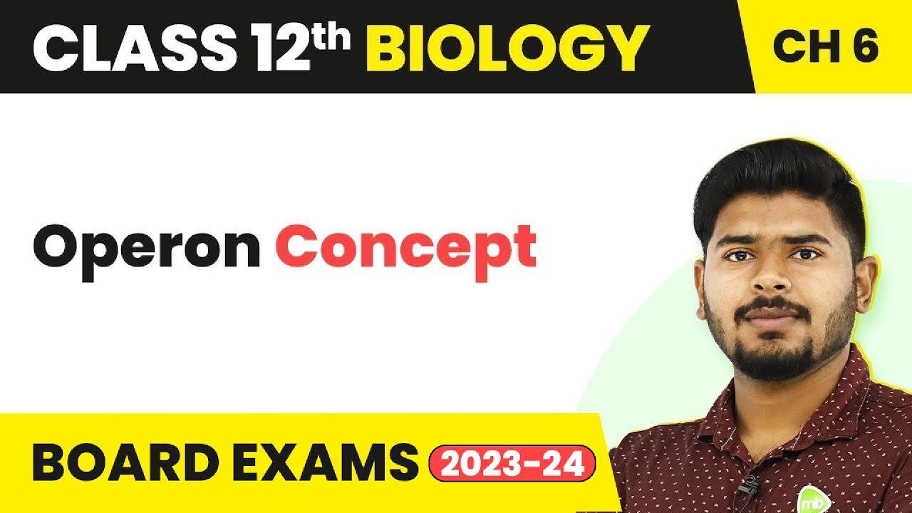 Operon Concept - Molecular Basis of Inheritance | Class 12 Biology (2022-23)