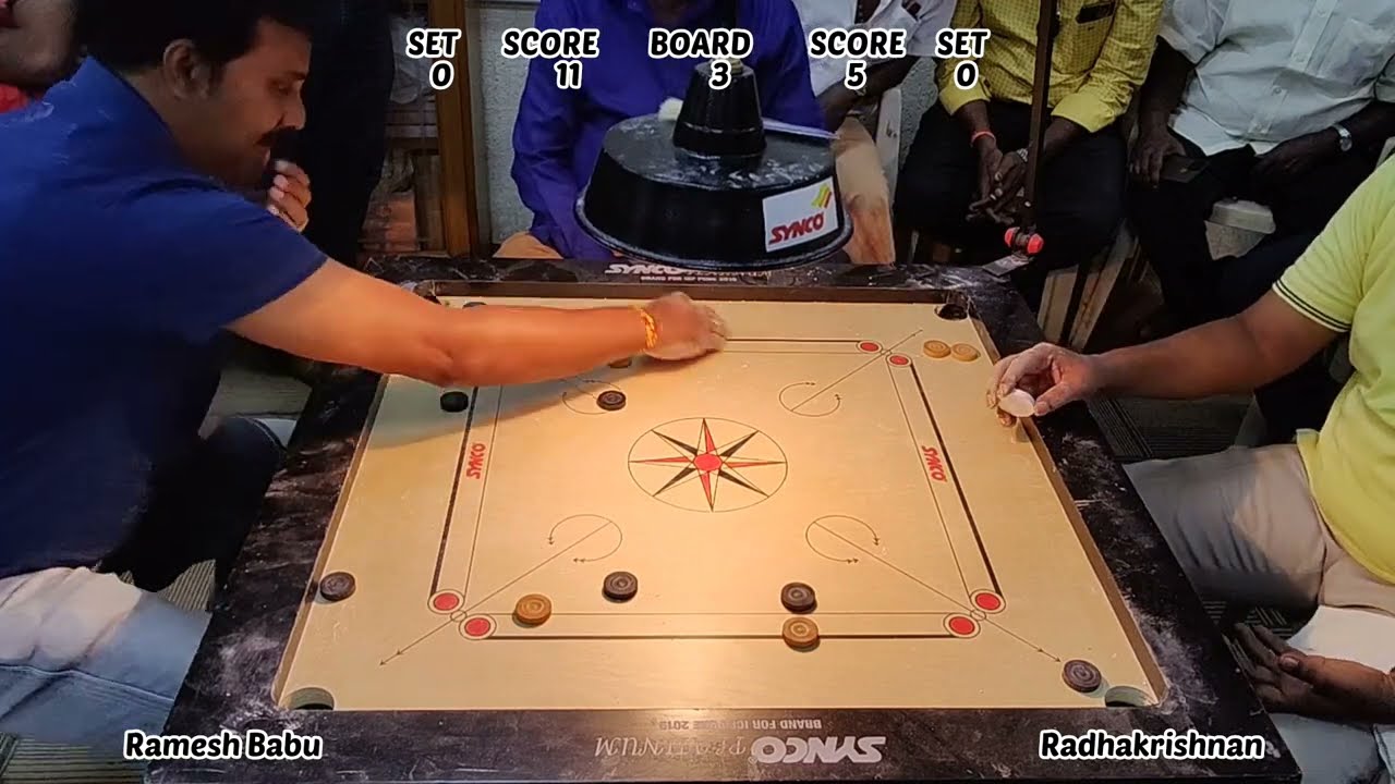 CARROM SF | Radhakrishnan vs Ramesh Babu | YMCA Madras - Annual Carrom Tournament  #carromunlimited