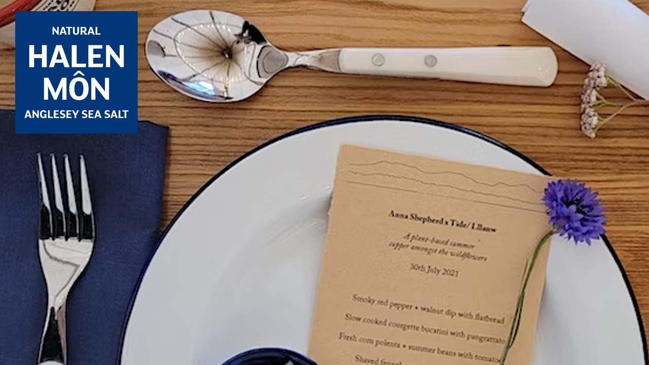 Anna Shepherd cooking at Tide/ Llanw