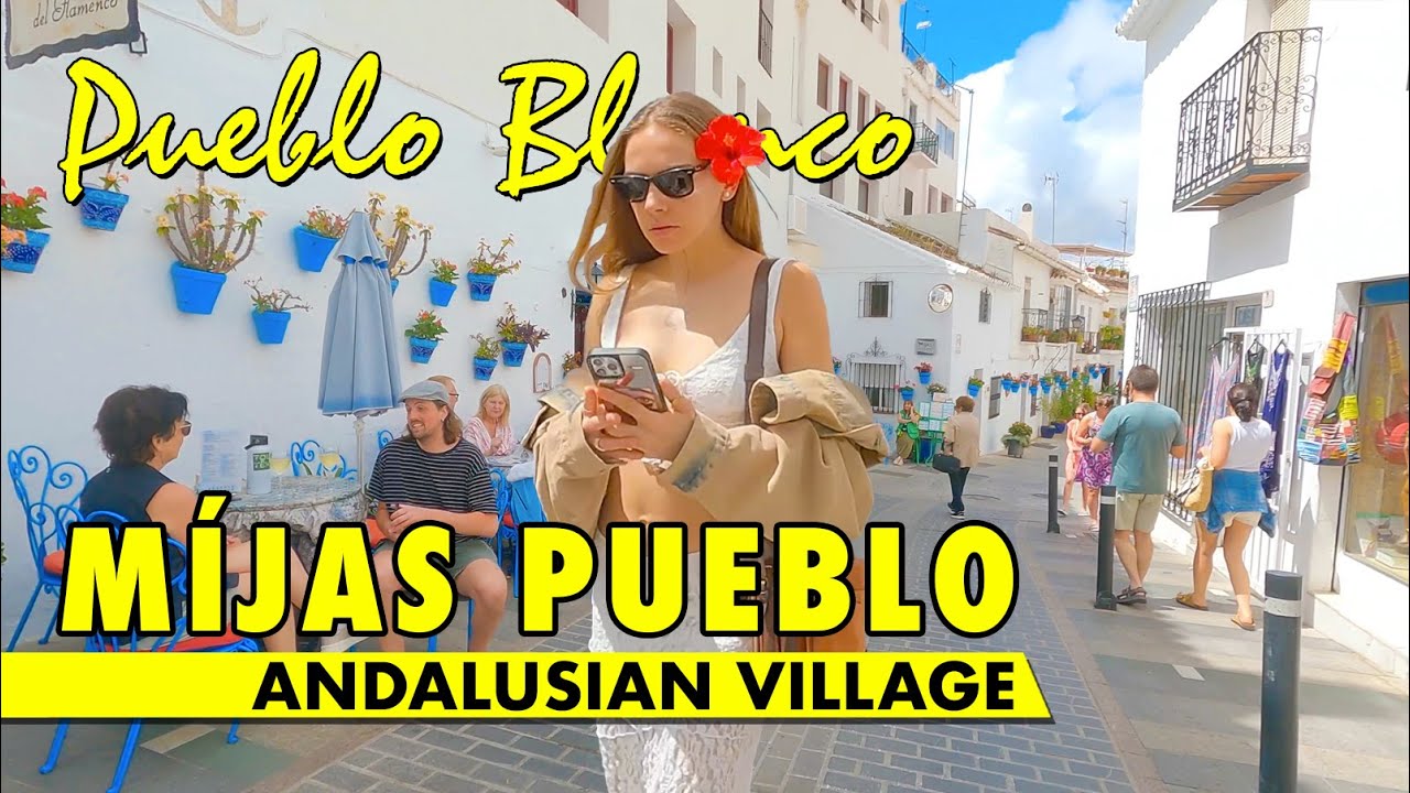 Ultimate Míjas Pueblo walk in summer 2024 - Costa del Sol, Spain immersive virtual tour