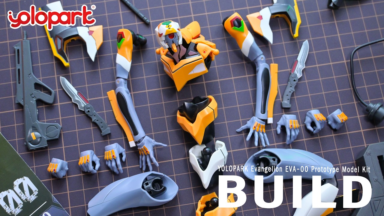 YOLOPARK x Evangelion EVA-00 Prototype Model Kit AMK: Neon Genesis Evangelion Toy Unbox & Full Build