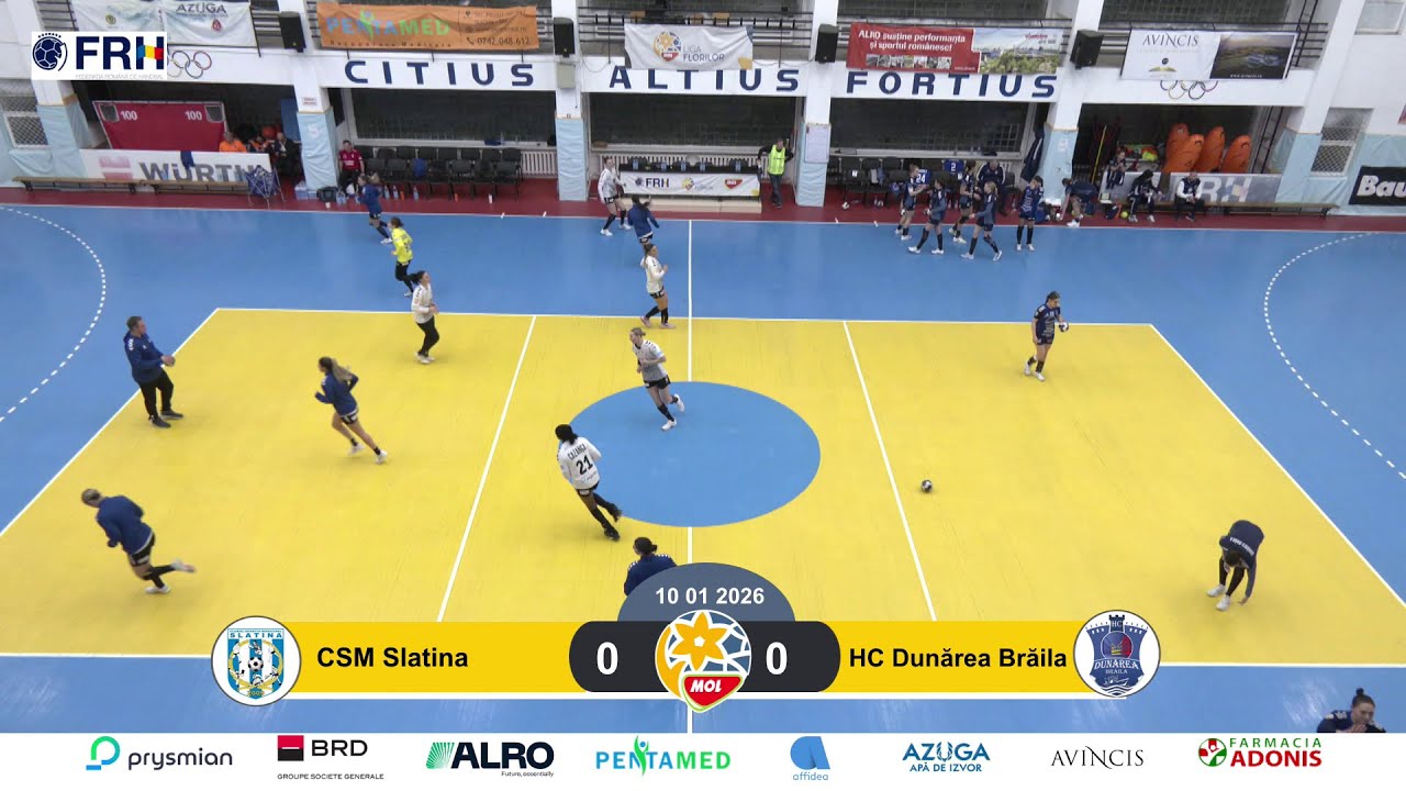 CSM Slatina 32-29 HC Dunărea Brăila, 10 ianuarie 2026