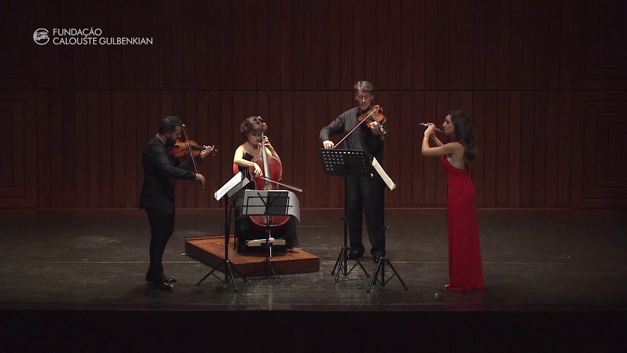 Amalia Tortajada. Mozart Flute Quartet in C (theme and variations)