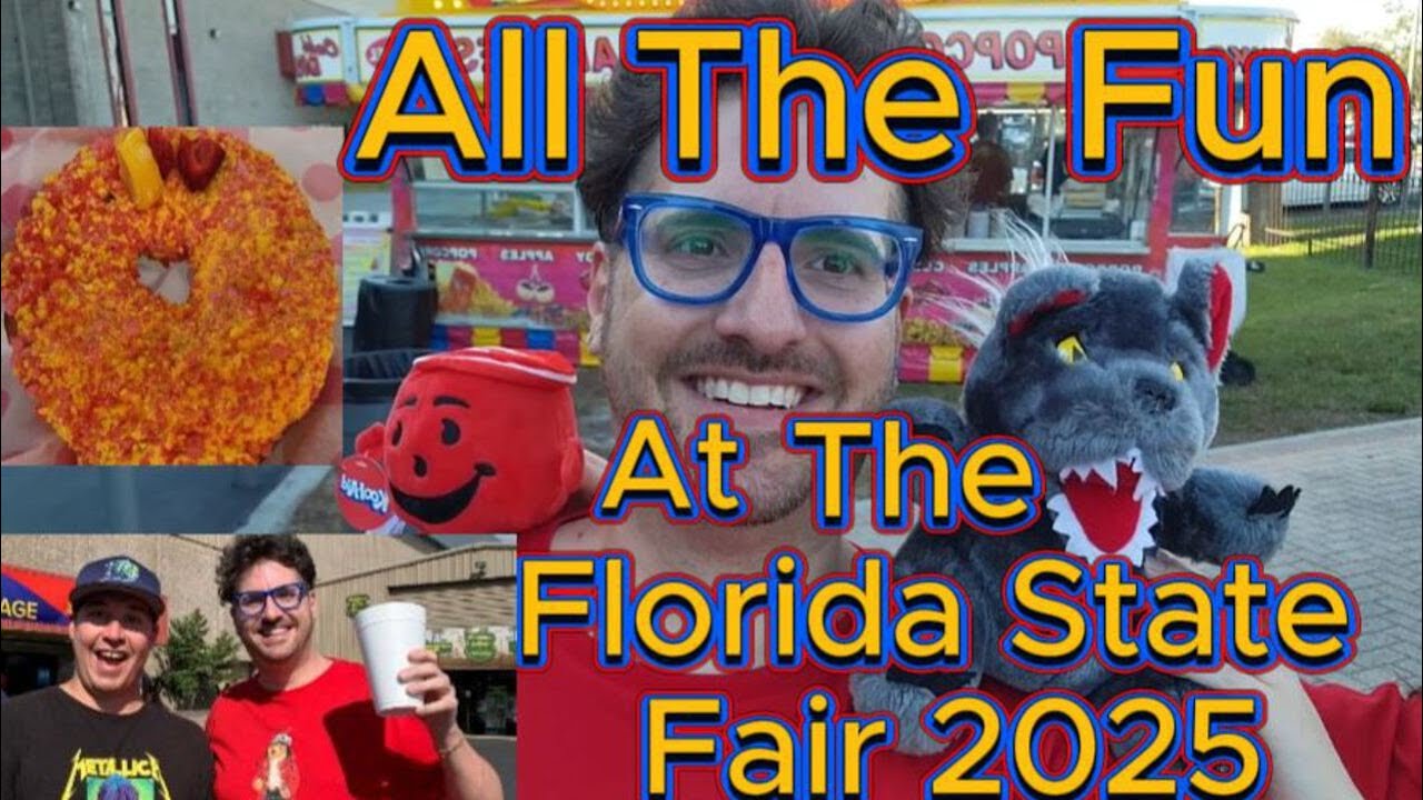 Florida State Fair 2025 OPENING DAY! Crazy Celebrity Sighting, Best Fair Food & Fun! 🍟🎠