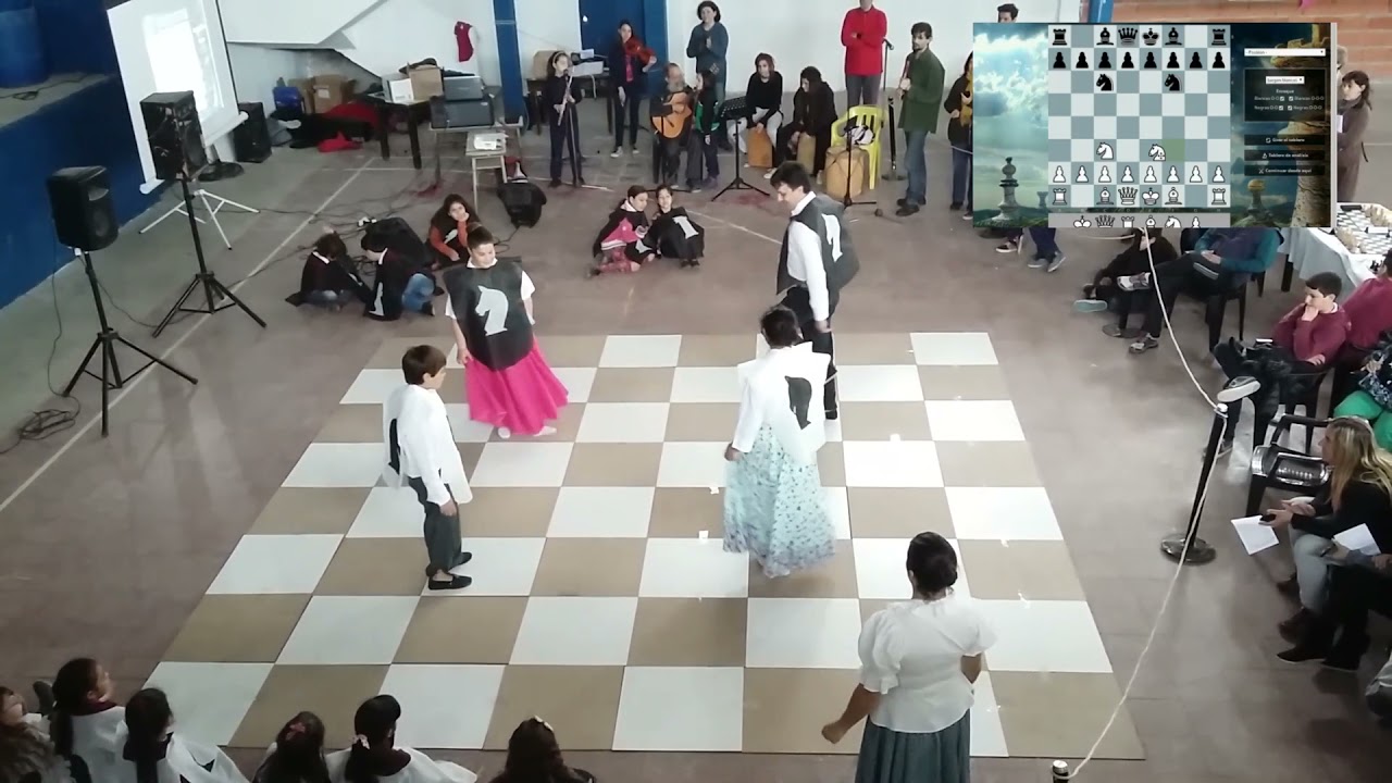 Aprendo ajedrez bailando folclore (caballo)