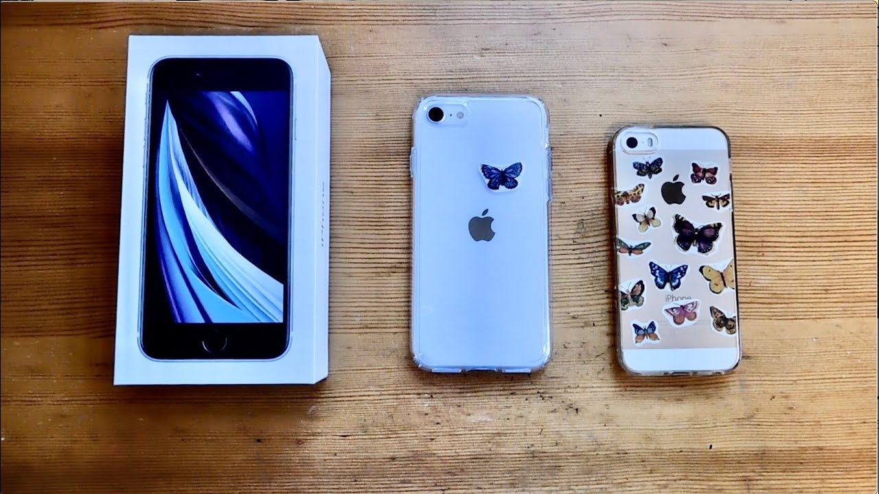 unboxing the iPhone SE (2020) + spigen ultra hybrid case, comparison w/ the original SE