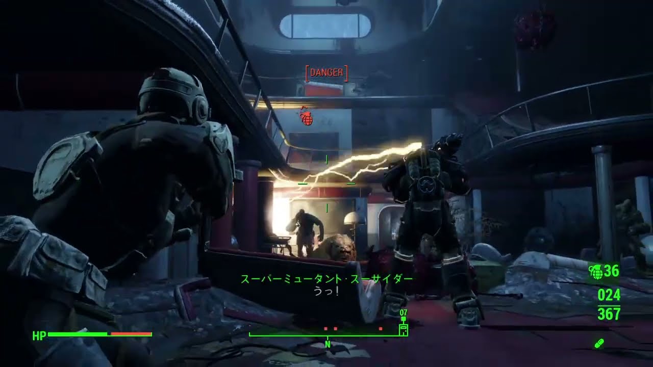 力こそパワー！赤マムシとナマタマゴが世界を救うと信じて！Fallout 4 　パート202　いかに敵対せずに壊すか人造人間破壊職人の夜は遅い