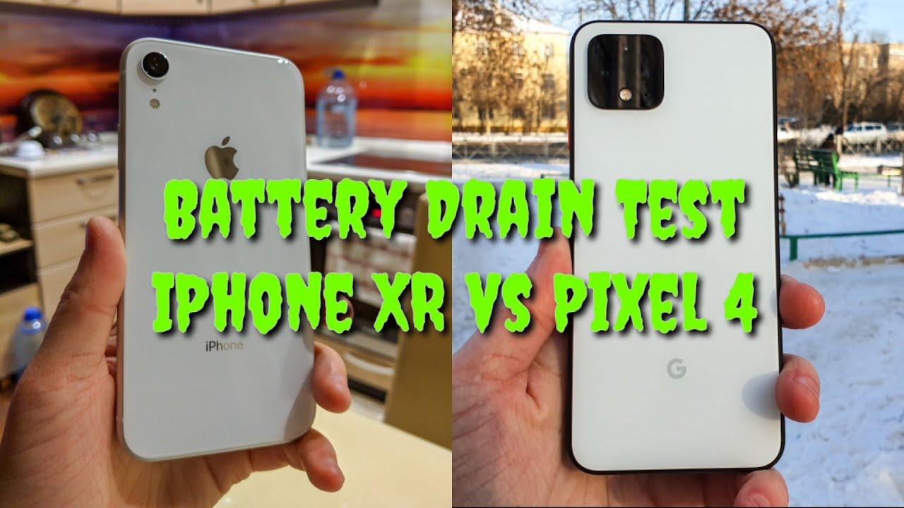 Pixel 4 vs IPhone XR. Battery drain test!