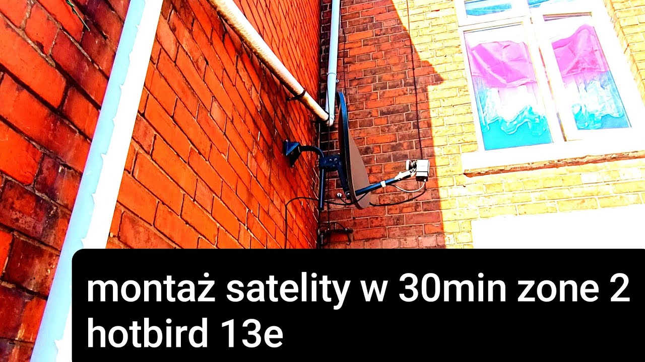montaż satelity w 30min zone 2 HotBird 13e #pracawuk #hotbird #diy #montaż
