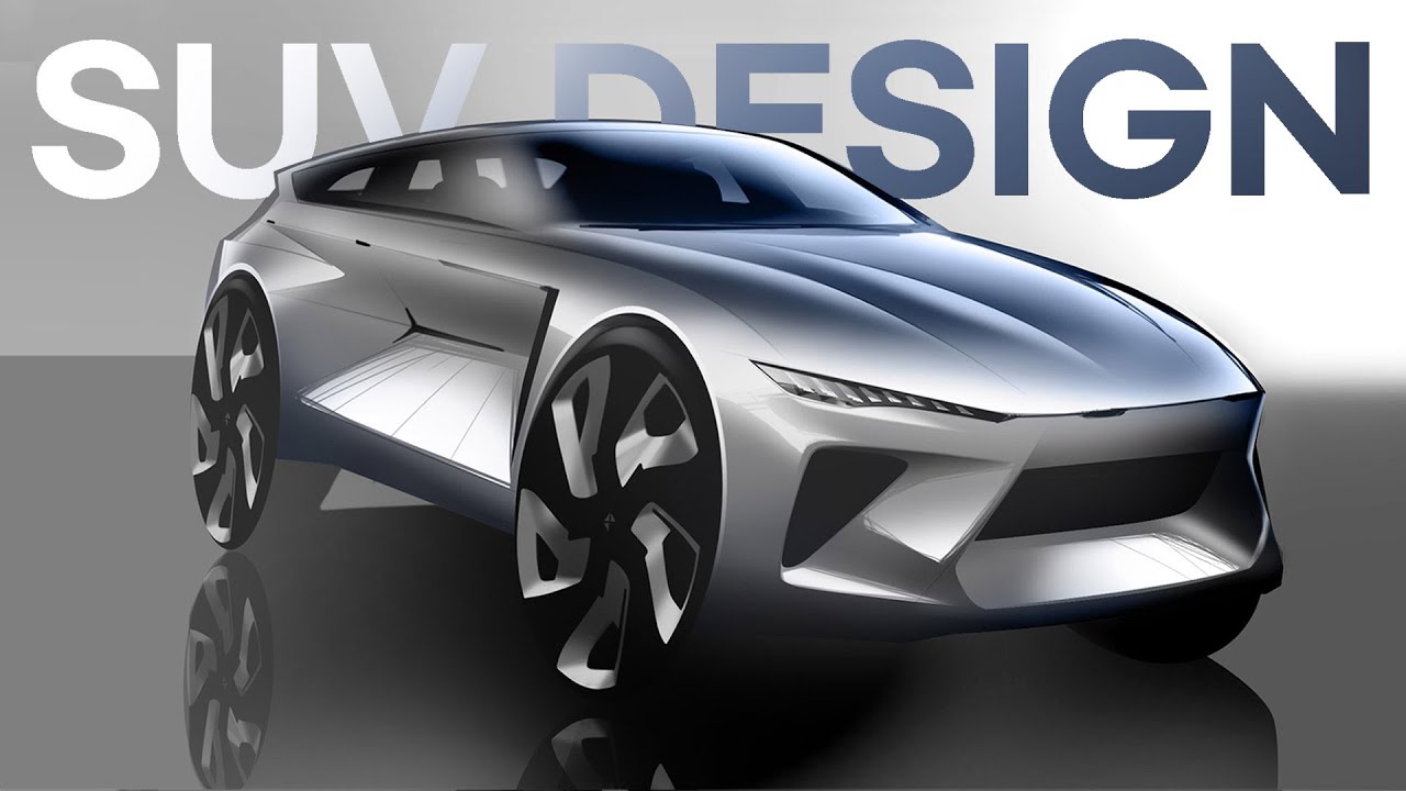 SUV DESIGN (Car Sketch & rendering with Photoshop)