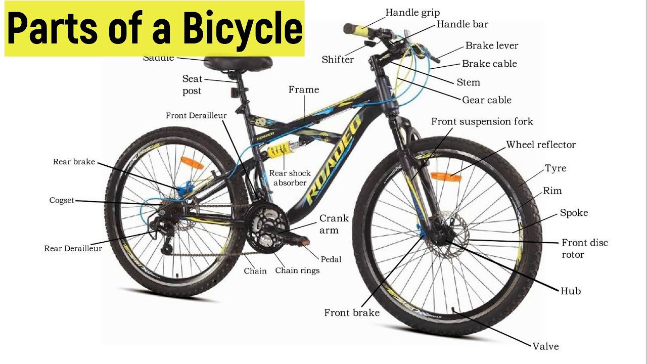 Parts of a Cycle | Parts of a Bicycle | Mountain bike parts |  What are the parts of a cycle