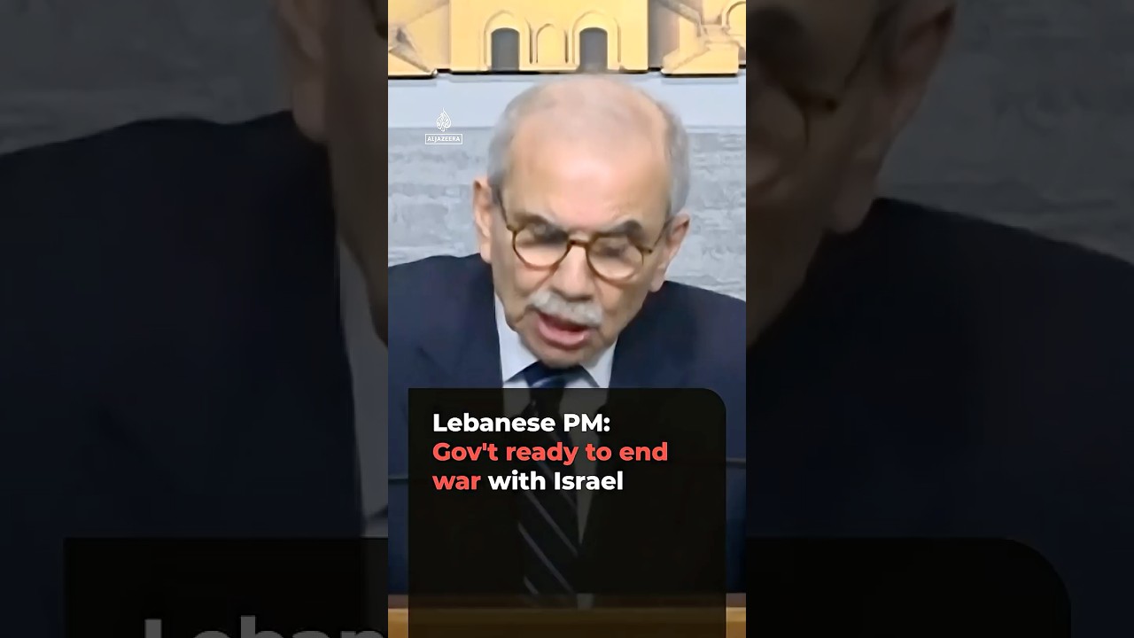 Lebanese PM: Government ready to end war with Israel