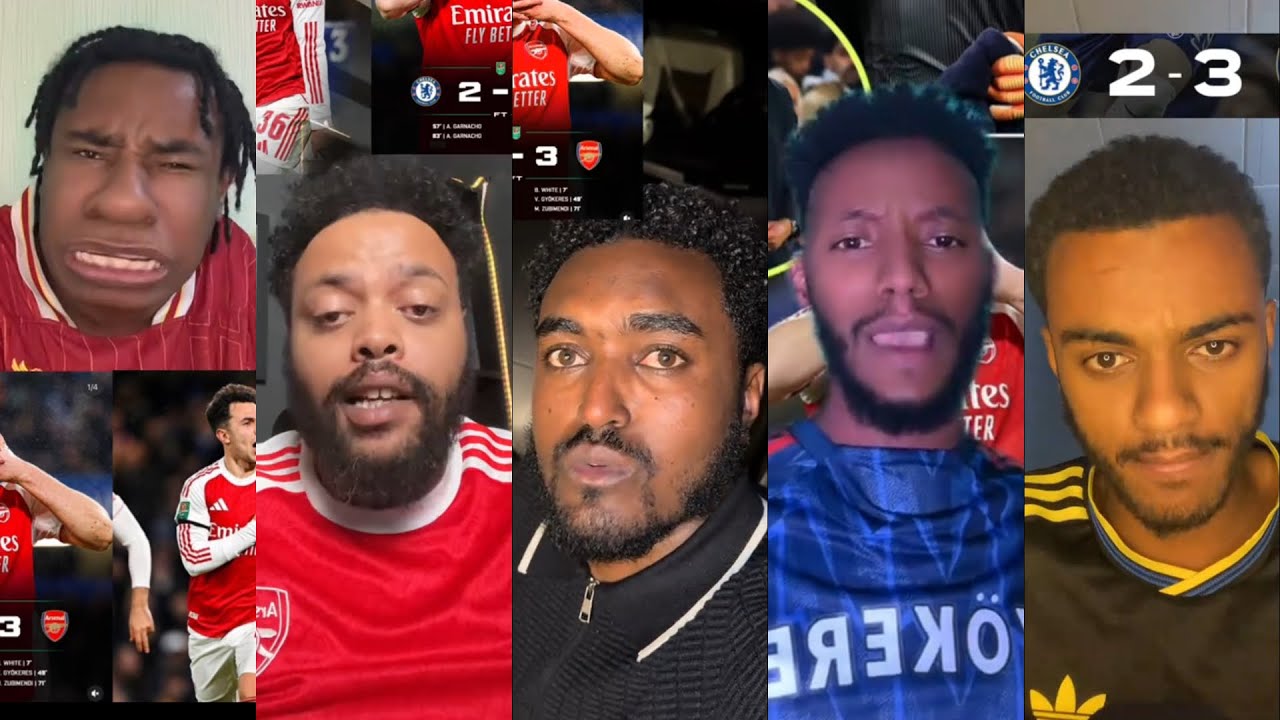 አርሰናል 3 ለ 2  ቼልሲን ካሸነፉ በኋላ ታዋቂ ቲክቶከሮች ምንአሉ| Arsenal | Alazarasgedom | Bisratsport 