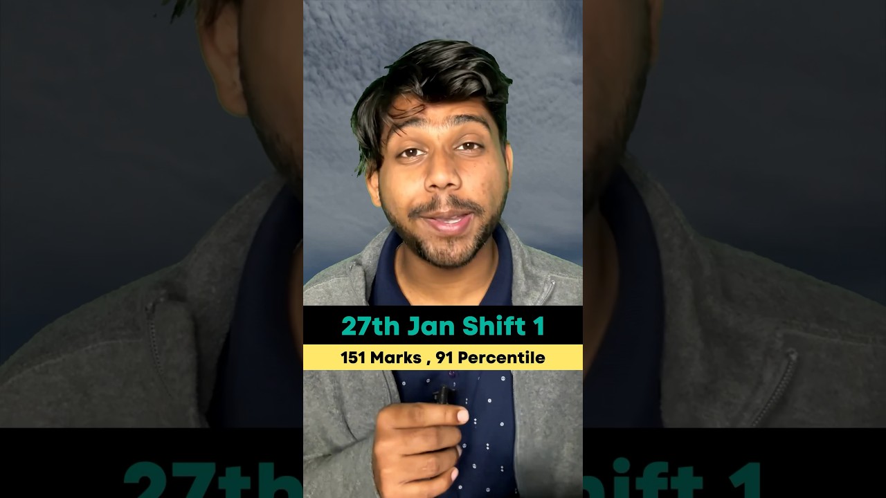 Justice for 27th January 😭  JEE Marks vs Percentile ! JEE 2024 | JEE Mains 2024 #jee