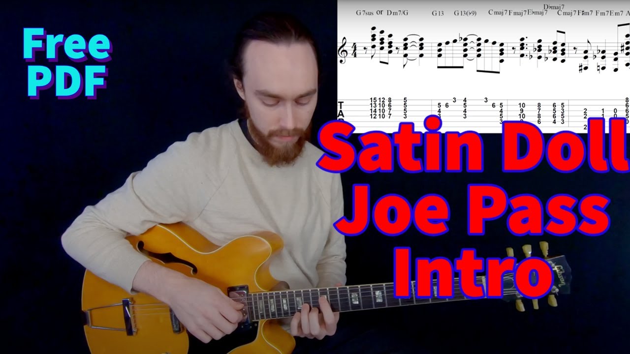 Joe Pass Satin Doll Intro - Jazz Guitar Lesson - Doc Brown Guitar