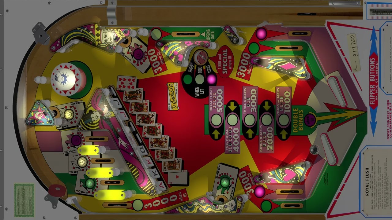 Royal Flush (Gottlieb 1976) VPX