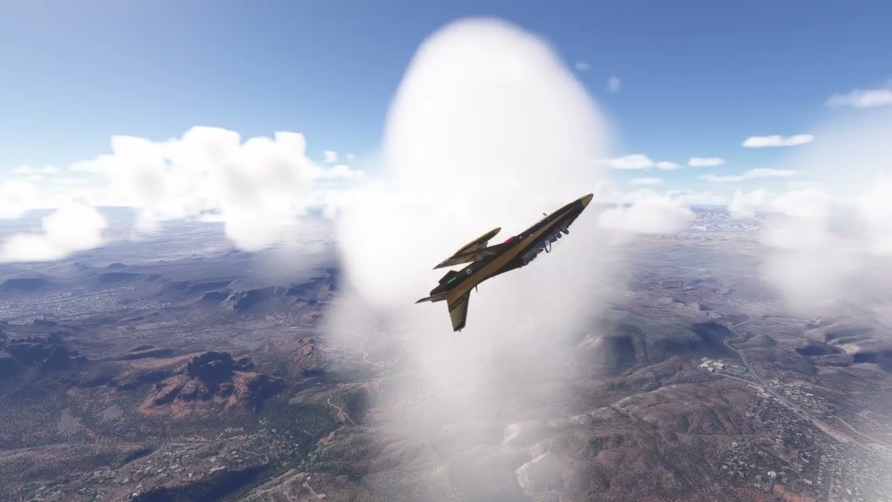 Fighter Jet in in VR | Full Demonstration Flight Over Sedona (4K Music Video)