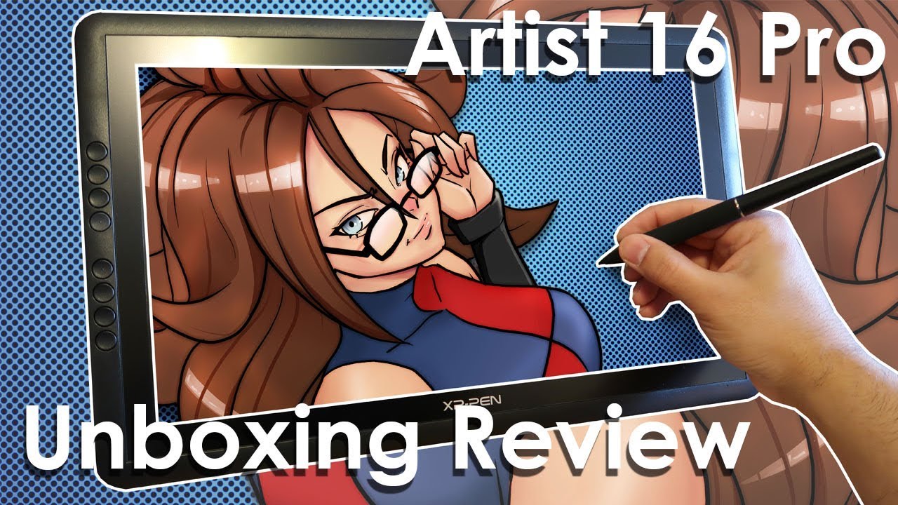 XP-Pen Artist 16 Pro Pen Display Drawing Tablet UNBOXING REVIEW