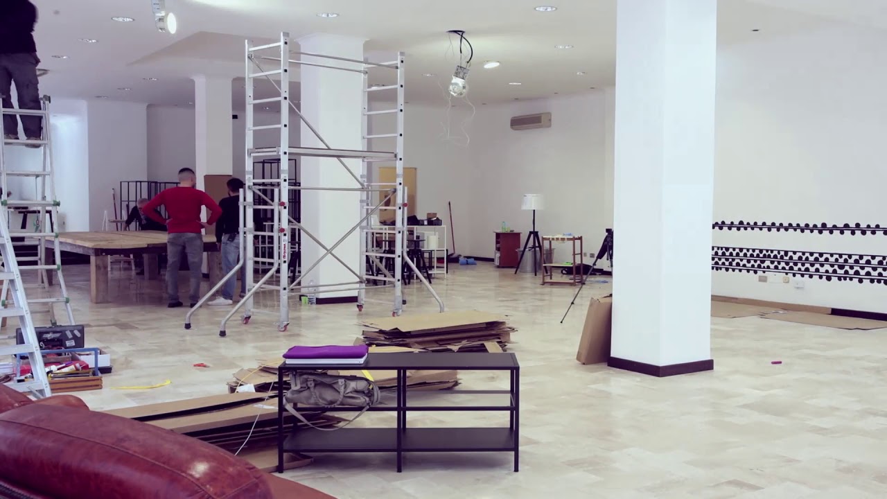 The AB Gallery  - The making of an Art Gallery - Time Lapse