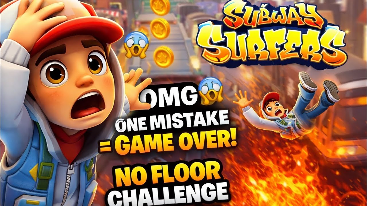 Subway surfers floor is lava 🌋  #subwaysurfers #subwayXpress #subwaygaming  #nofloorchallange❌️