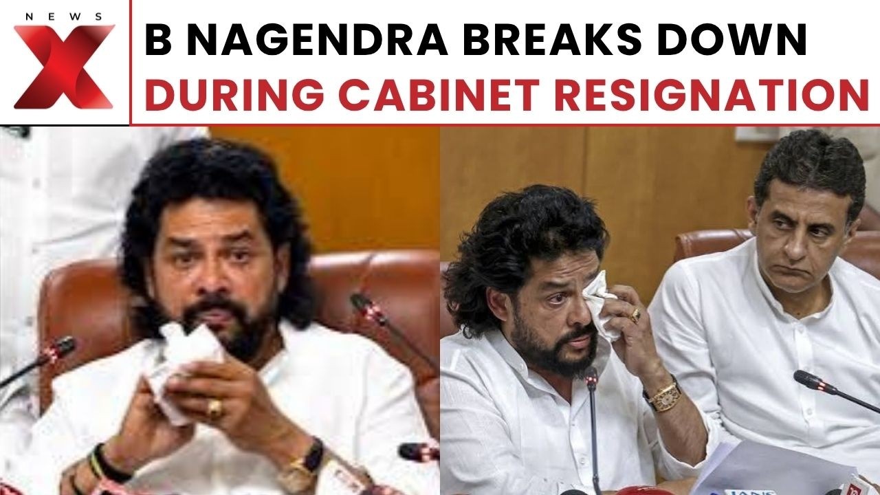 Karnataka Minister B Nagendra Breaks Down During Resignation Over ₹89-Crore Scam | NewsX