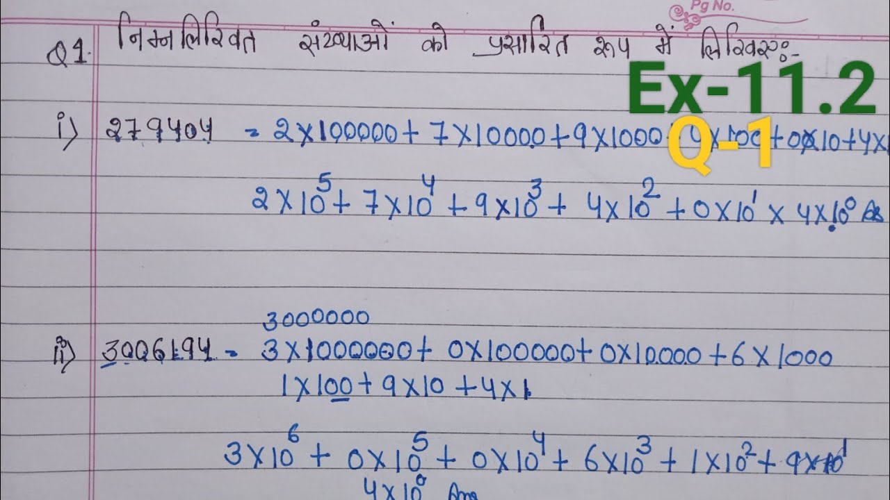 क्लास 7, प्रश्नावली 11.3,ncert maths,प्रश्न 1 निम्नलिखित प्रसारित रूपों में से प्रत्येक के लिए ज्ञात