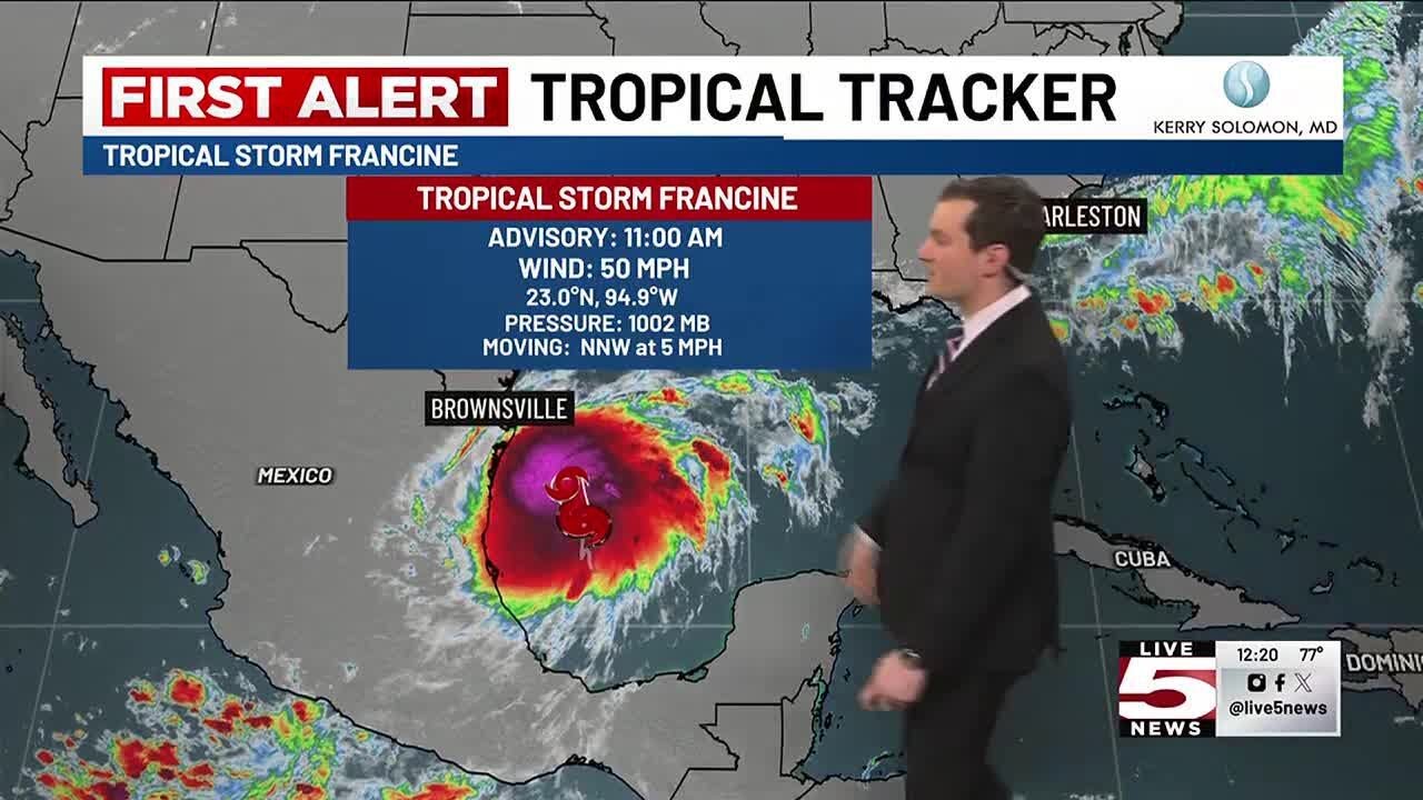 VIDEO: Tropical Storm Francine forms in the Gulf of Mexico